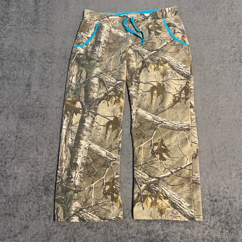 Vintage Realtree Xtra Camo Baggy Sweatpants Womens XL Fleece Lounge Pants
